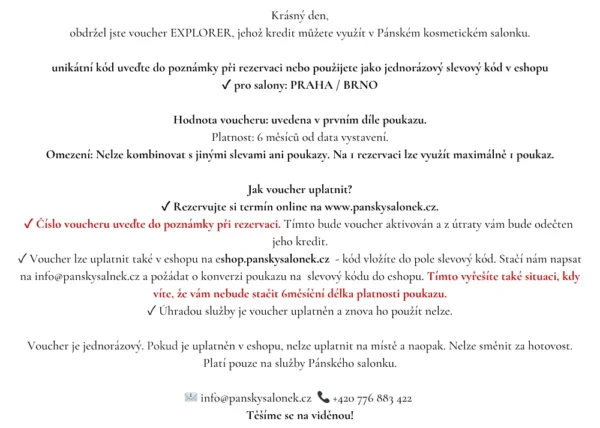EXPLORER - poukaz na hodnotu - Obrázek 2